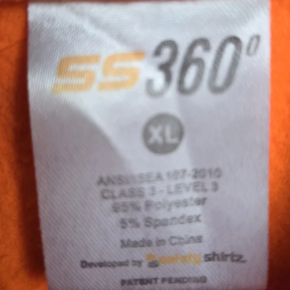 Safety Orange and Camouflage Hooded Sweatshirt - Picture 2 of 5